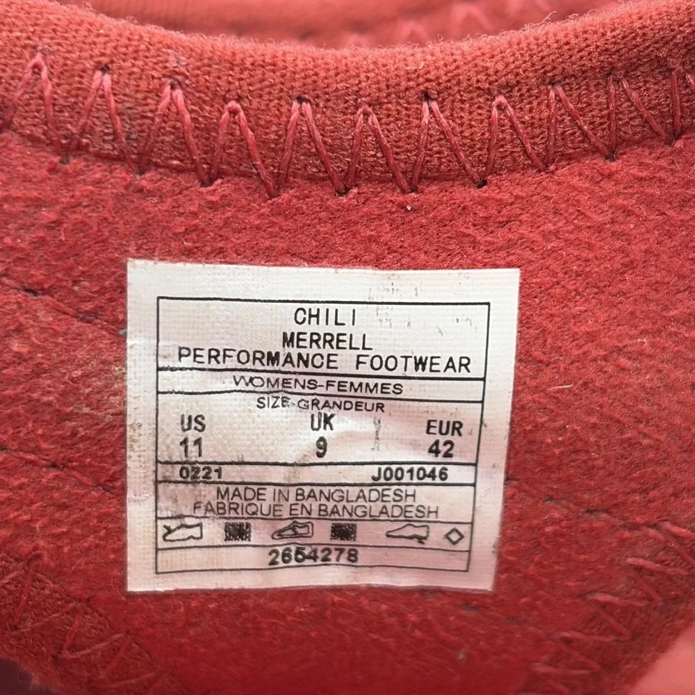 Merrell Red Chili District Muri Lattice Strap Sandals Outdoors Comfort Womens 11